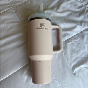 Stanley Light Pink Tumbler with Handle and Straw